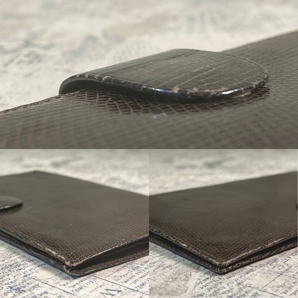 Mark Cross Paris Rare - Antique Lizard Leather Travel Wallet - Collectors item - Picture 15 of 15